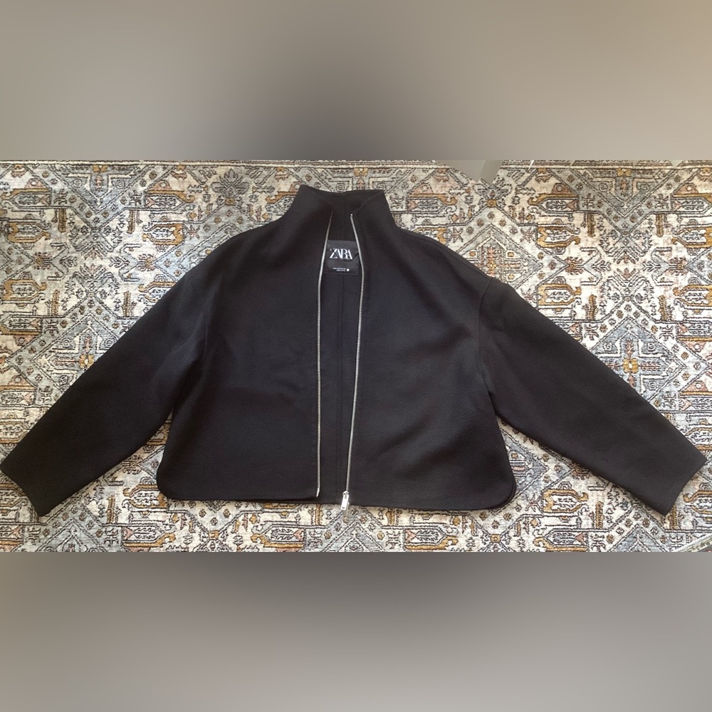 Zara High-Collar wool Jacket NWOT